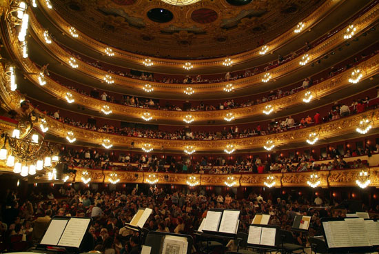 Interior of the Gran Teatre del Liceu