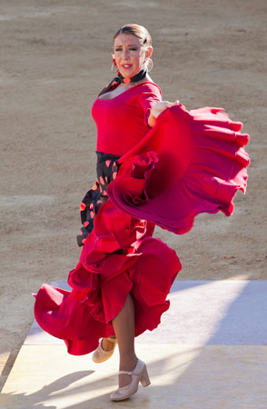 The flamenco tradition includes guitar, song, and dance and can portray contemporary or historical themes.