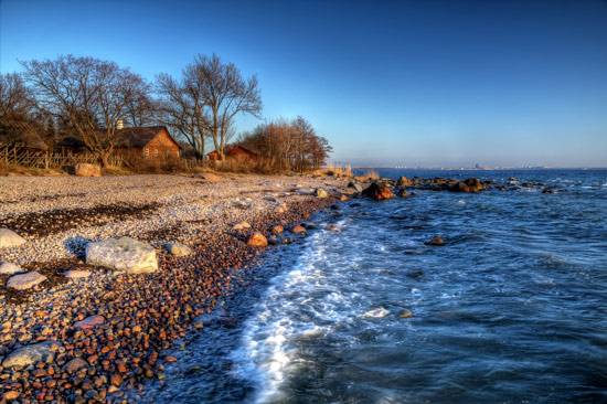 Estonia's rugged coastline runs along the Baltic Sea, the Gulf of Finland, and the Gulf of Riga.