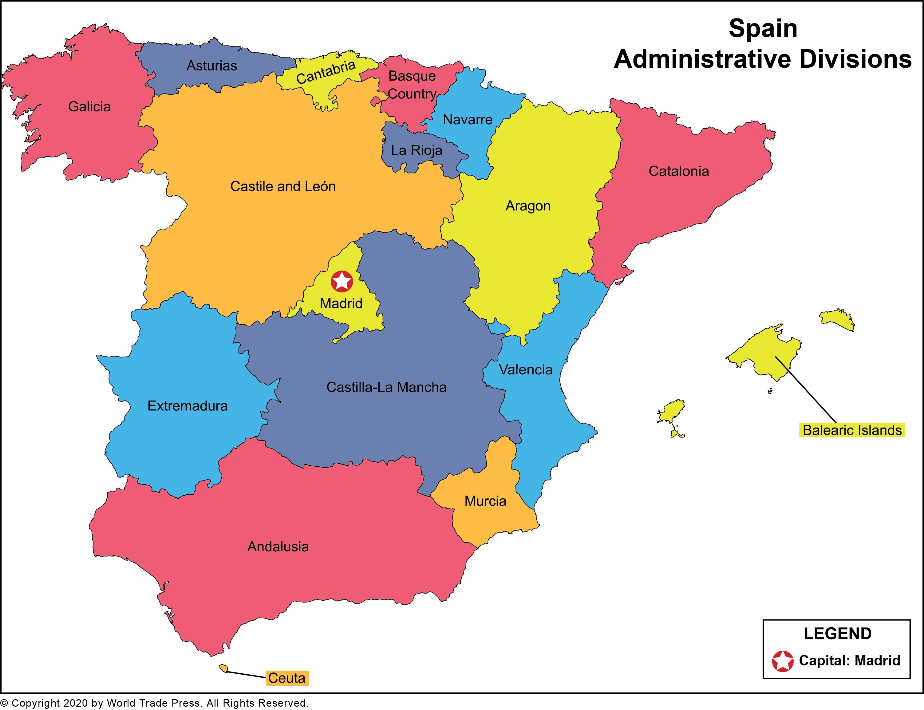 Spain Administrative Divisions