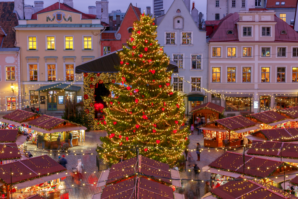 According to legend, Tallinn's Town Hall Square had the world’s first Christmas tree in 1441.
