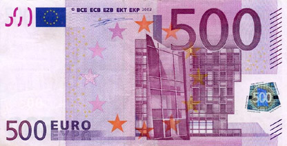 500 Euro (front)
