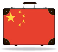 Flag of China Suitcase