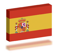 Flag of Spain 3D Rectangle
