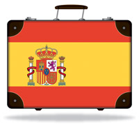 Flag of Spain Suitcase