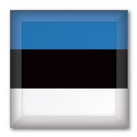 Flag of Estonia Button #3