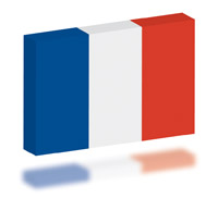 Flag of France 3D Rectangle