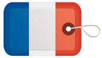 Flag of France Luggage Tag