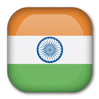 Flag of India Button #2