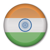 Flag of India Button #1