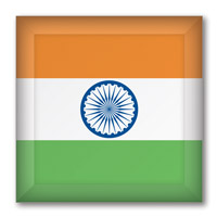 Flag of India Button #3