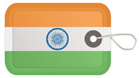 Flag of India Luggage Tag