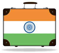 Flag of India Suitcase