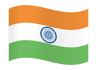 Waving Flag of India
