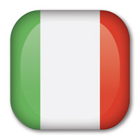 Flag of Italy Button #2