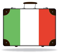 Flag of Italy Suitcase