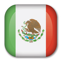 Flag of Mexico Button #2