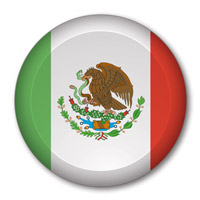 Flag of Mexico Button #1
