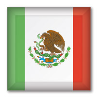 Flag of Mexico Button #3