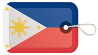 Flag of Philippines Luggage Tag