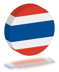 Flag of Thailand 3D Circle