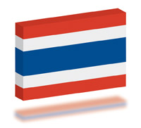 Flag of Thailand 3D Rectangle
