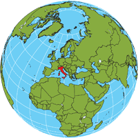 Italy Globe