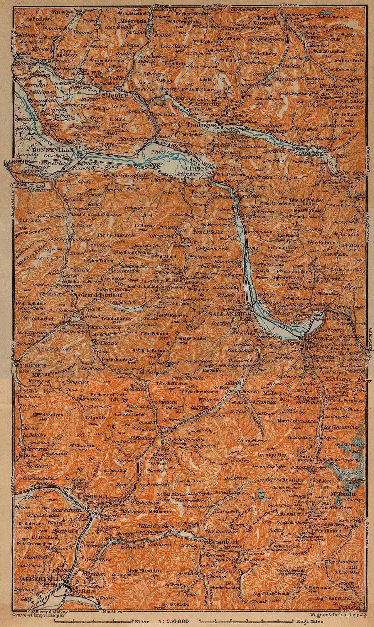 1914 Map of Savoy