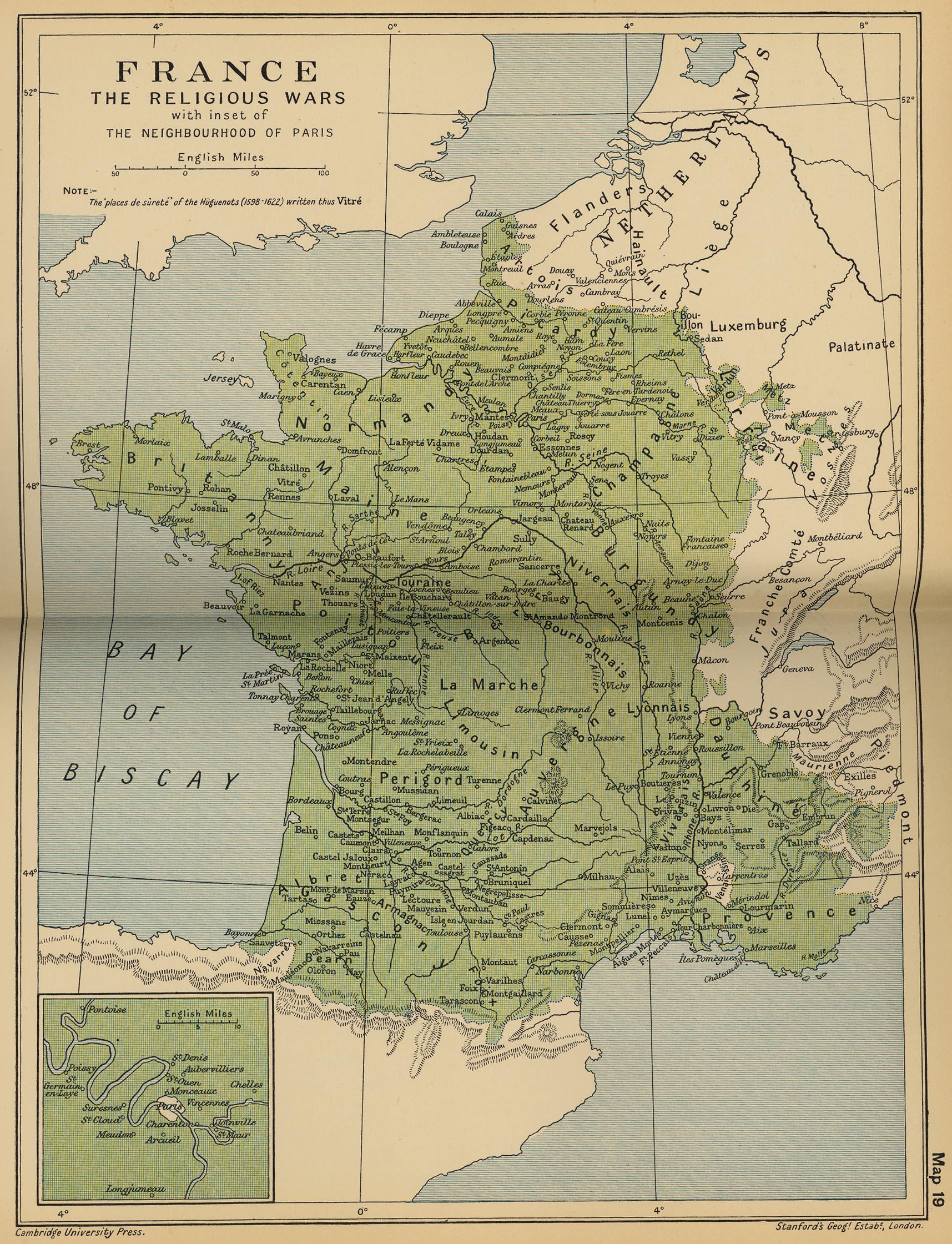 1562 Map of France