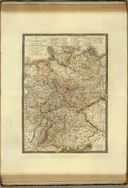1827 Map of Allemagne