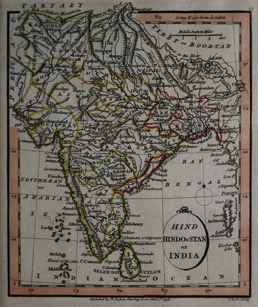 1798 Map of Hindoostan
