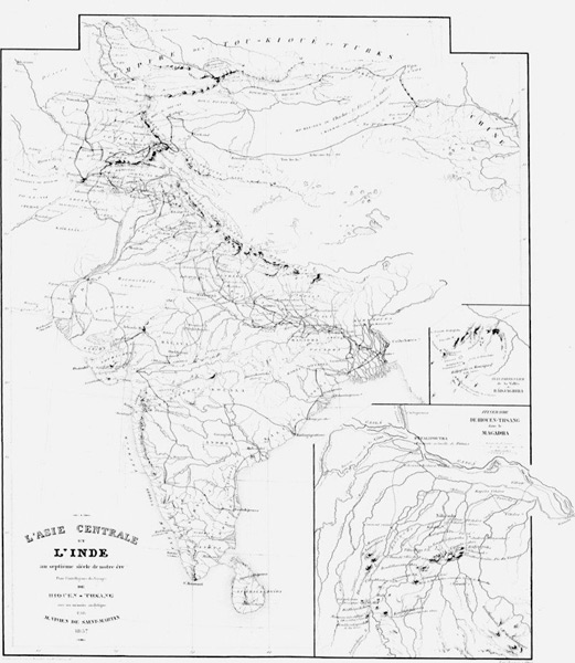 1857 Map of Memoires sur les contrees occidentales, tome 1
