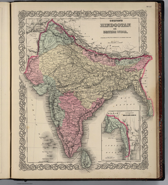 1886 Map of India
