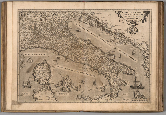 1570 Map of (32) Italiae