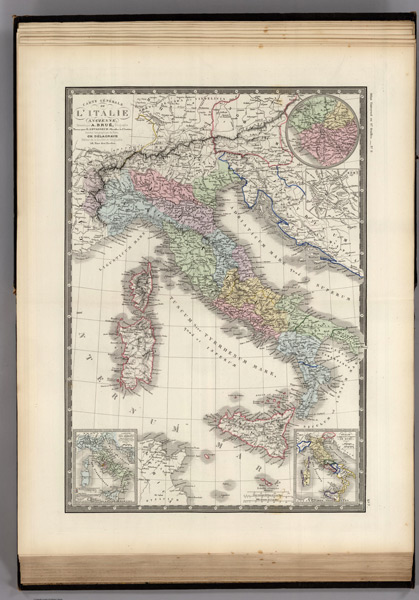 1875 Map of Italie Ancienne