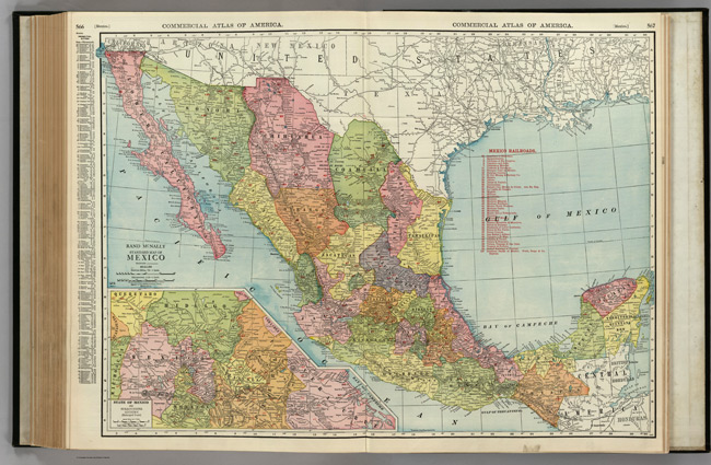 1924 Map of Mexico