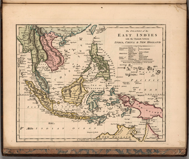 1806 Map of The Islands of the East Indies