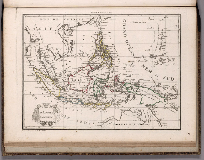 1812 Map of Oceanique Occidentale