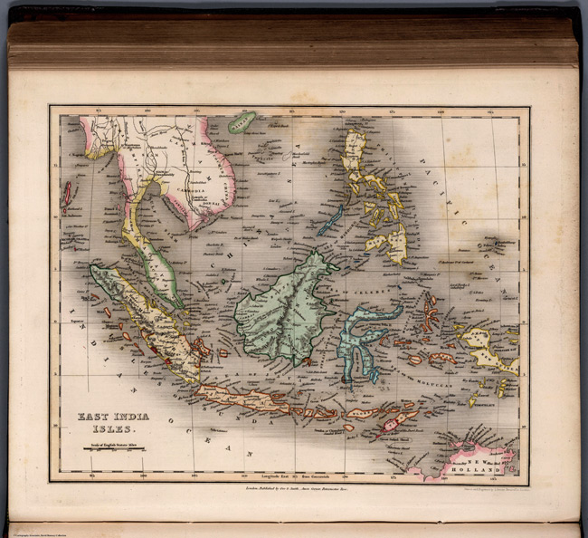 1832 Map of East India Isles