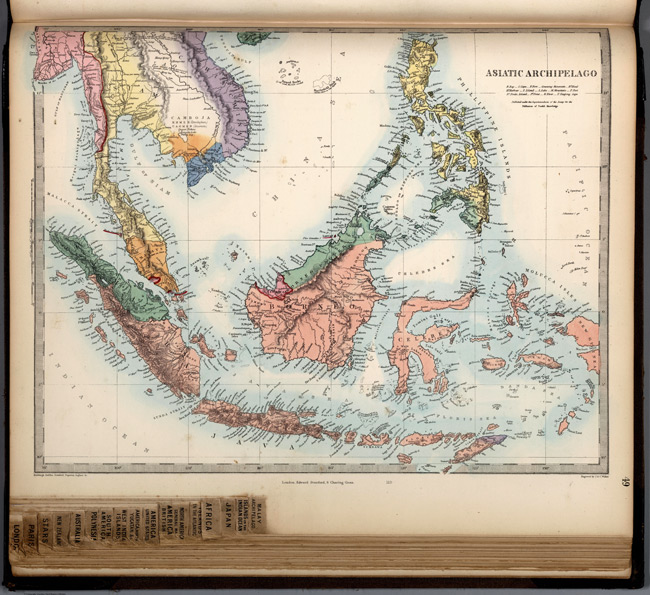 1865 Map of Asiatic Archipelago