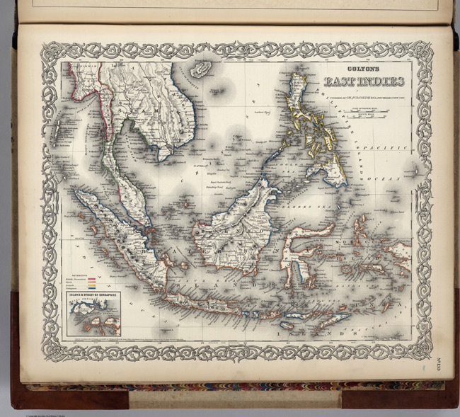 1874 Map of East Indies