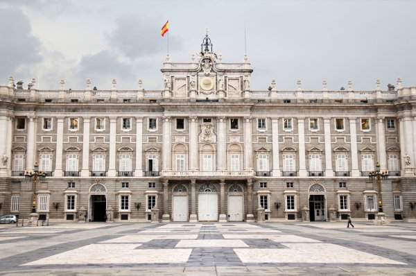 The Royal Palace of Madrid was built in 1738 by King Philip V.