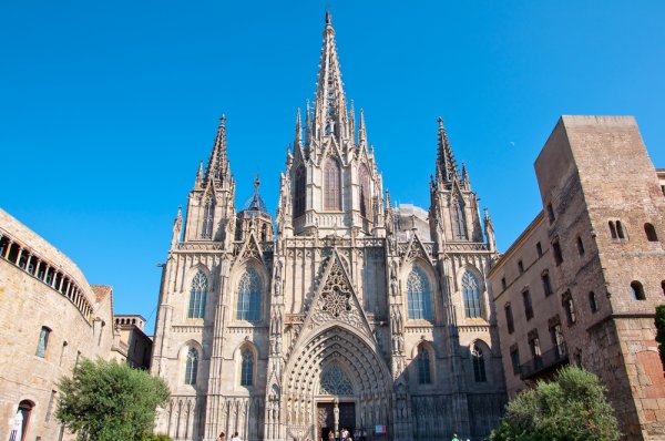  This Gothic cathedral is the seat of the Archbishop of Barcelona.
