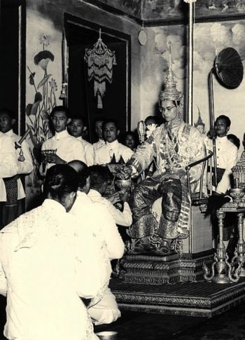 Bhumibol coronation in 1950
