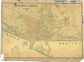 Map of Manila ca 1898