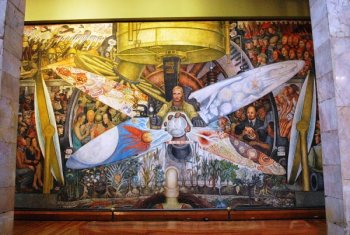 Photo of Diego Rivera's mural 