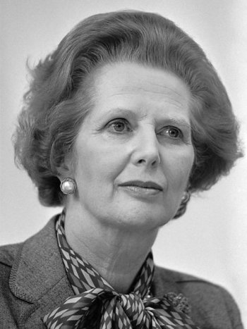 Margaret Thatcher, prime minister from 1979 to 1990