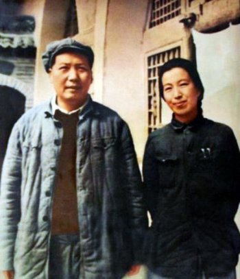 Mao Zedong, left, with his wife and future 