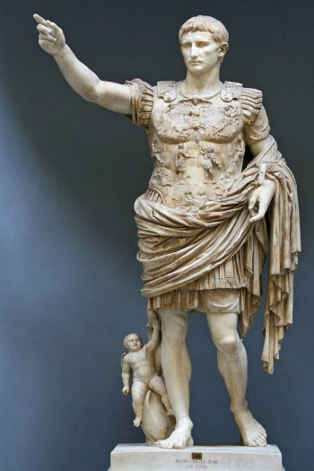 Marble statue of Augustus (formerly Octavian) 