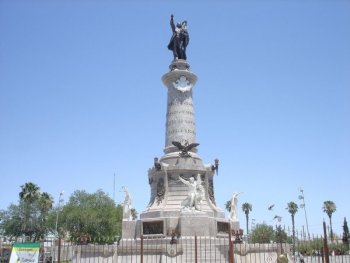 Monument to former president Benito Juárez in Ciudad Juárez, Chihuahua, México